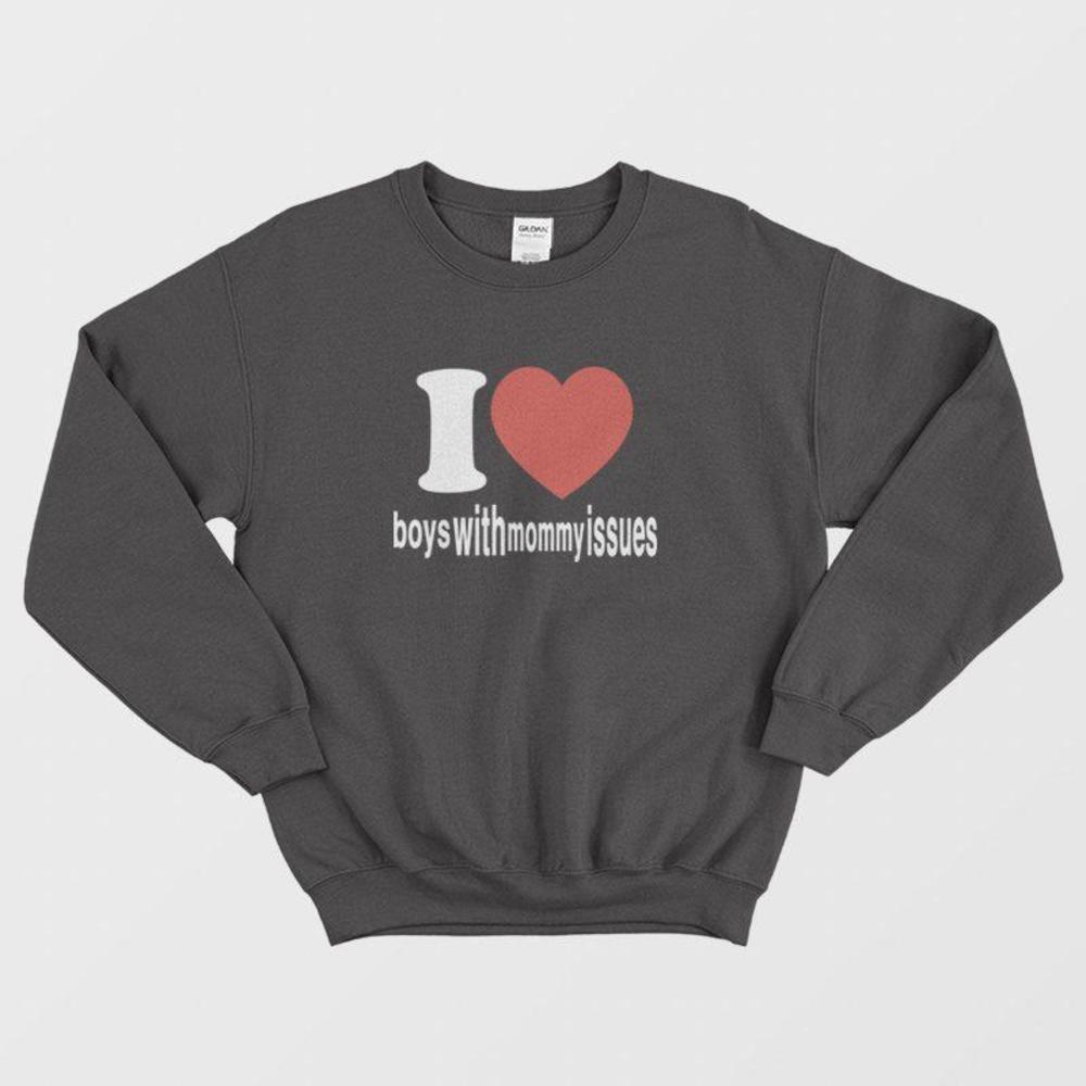 I Love With Issues Boys Mommy Sweatshirt - Picture 1 of 4